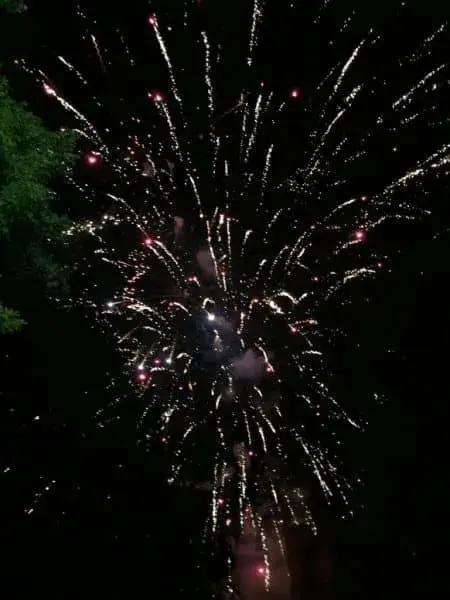 Feu d'artifice nocturne
